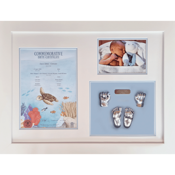 Two Hands, Two Feet, Photo & Commemorative Birth Certificate